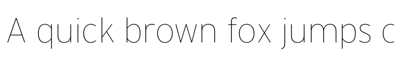 Preview of Interstate Thin font