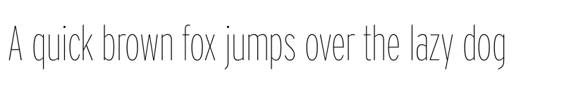 Preview of Interstate ThinCompressed font