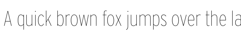 Preview of Interstate ThinCondensed font