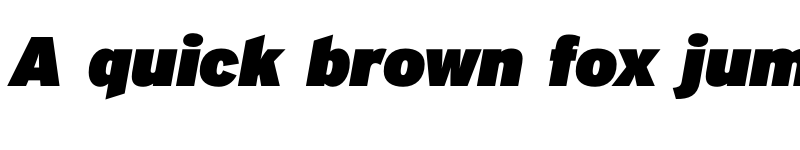 Preview of Interstate UltraBlackItalic font