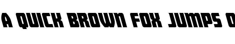 Preview of Intrepid Spear Super-Leftalic Regular font