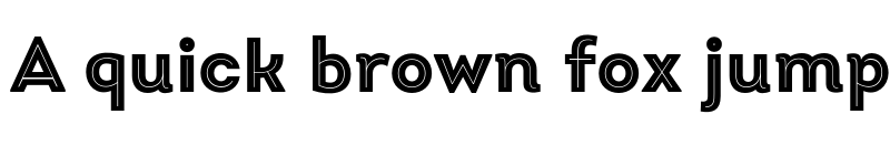 Preview of Intro Black Inline Regular font