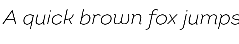 Preview of Intro Light Italic Italic font