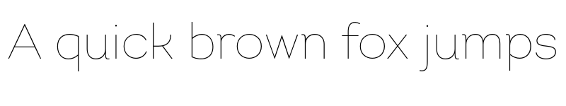 Preview of Intro Thin Regular font