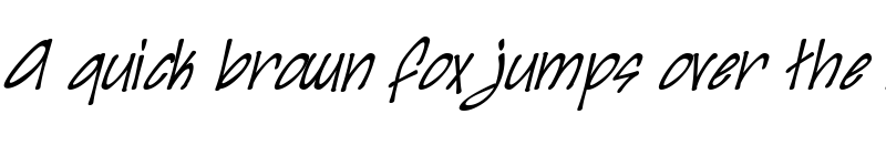 Preview of Irezumi Italic font