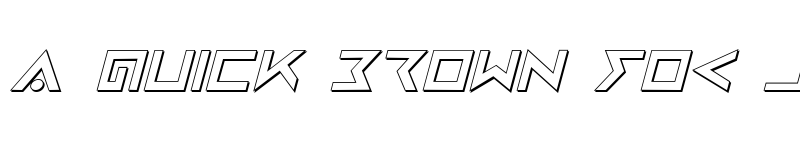 Preview of Iron Cobra 3D Italic Italic font