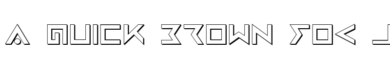 Preview of Iron Cobra 3D Regular font