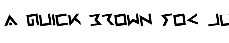 Preview of Iron Cobra Rotated Regular font