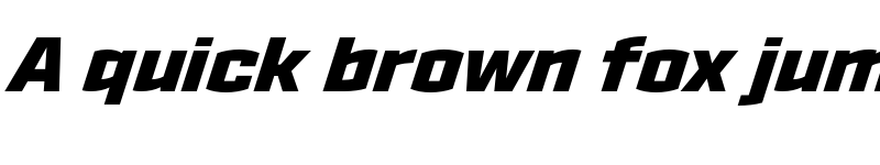 Preview of Ironstrike Black Italic font