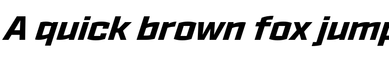 Preview of Ironstrike Extra Bold Italic font