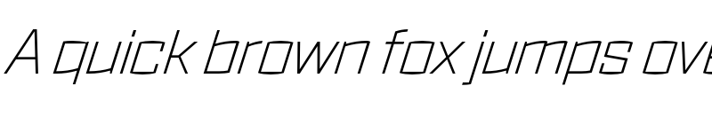 Preview of Ironstrike Thin Italic font