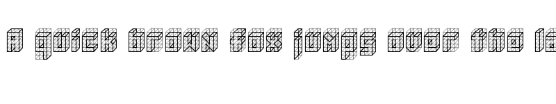 Preview of isometric bold Regular font