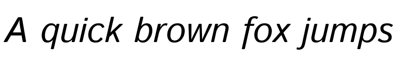 Preview of Istok Italic font