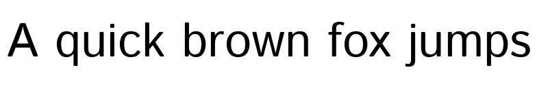 Preview of Istok Regular font