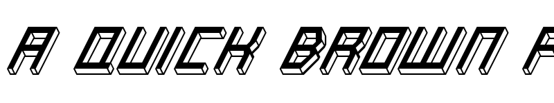 Preview of Italic Bricks Regular font