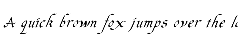 Preview of Italic Hand Medium font