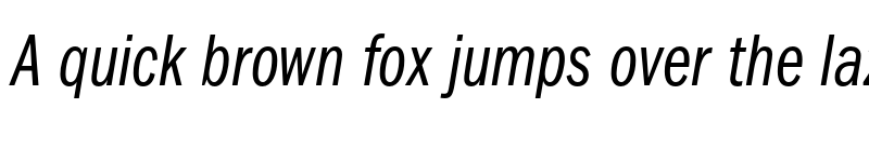 Preview of ITC Franklin Gothic LT Pro ExtraCondensed Italic font