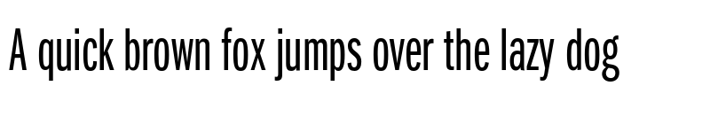 Preview of ITC Franklin Gothic LT Pro UltraCondensed font