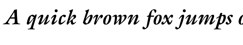 Preview of ITC Galliard Pro Bold Italic font