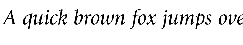 Preview of ITC Giovanni Std Book Italic font