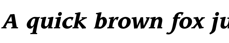 Preview of ITC Leawood Black Italic font