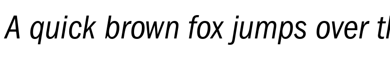 Preview of ITCFranklinGothic LT Pro CnBkIt font