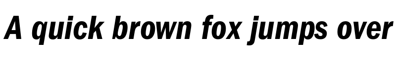 Preview of ITCFranklinGothic LT Pro CnDmIt font