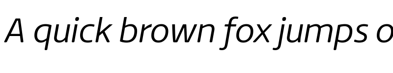 Preview of ITV Reem Web Light Italic font