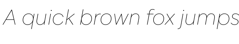 Preview of IvyEpic Thin Italic font