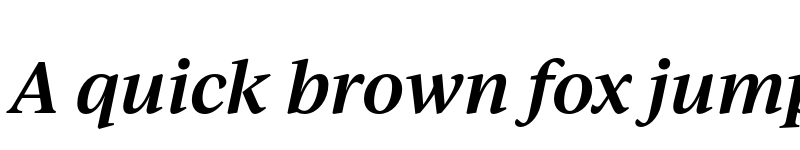 Preview of IvyJournal SemiBold Italic font