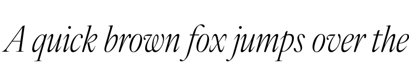 Preview of IvyOra Display Light Italic font