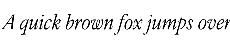 Preview of IvyOra Text Italic font