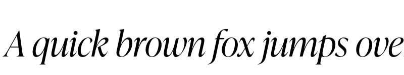 Preview of IvyPresto Display Light Italic font