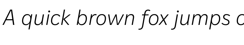 Preview of IvyStyle Sans Light Italic font