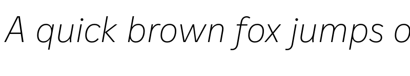 Preview of IvyStyle Sans Thin Italic font