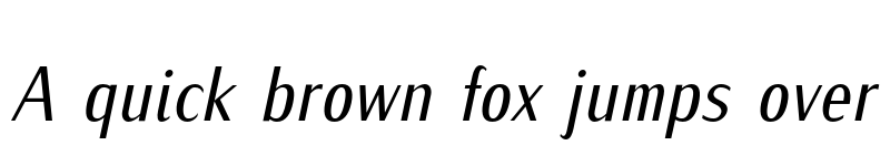 Preview of Iwona Cond Italic font