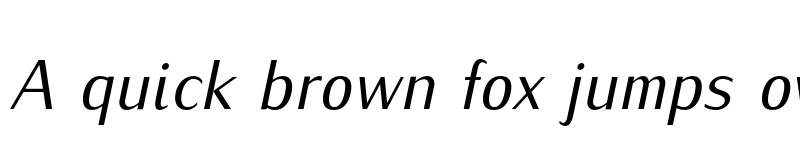 Preview of Iwona Italic font