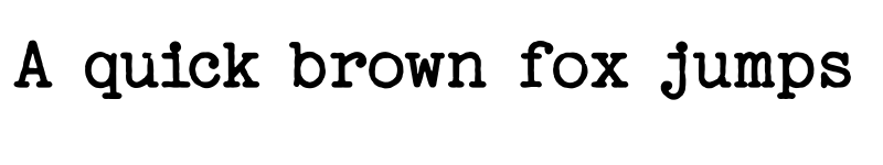 Preview of Jackwrite Regular font