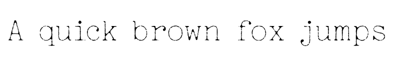 Preview of Jackwrite Thin font