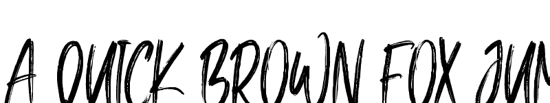 Preview of Jacky Brushes Regular font