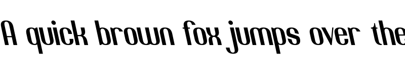 Preview of Jacob and son Tilted font