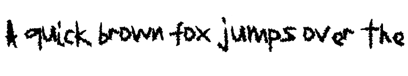 Preview of JagedEdge Regular font