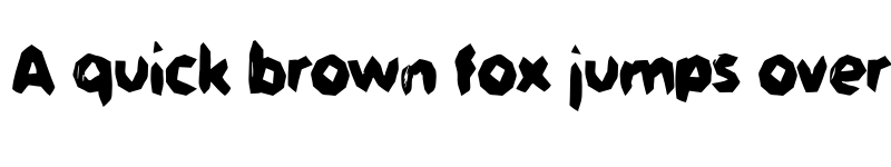 Preview of Jaggersaurus Regular font