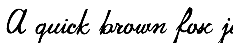 Preview of Jamscript Regular font