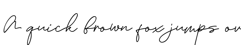 Preview of Janethville Regular font