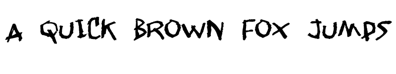 Preview of Jangly walk Regular font