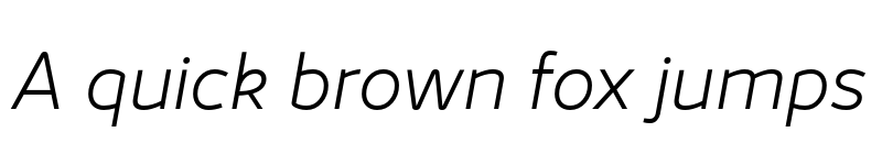 Preview of Jano Sans Pro Light Italic font