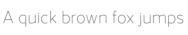 Preview of Jano Sans Pro Thin font