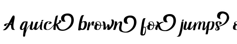 Preview of Jarida Regular font