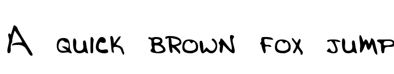 Preview of JasonsHand Regular font